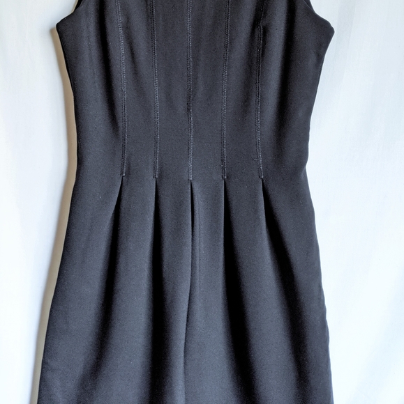 J. Crew Black Exposed Zipper Scuba Knit Midi Dress - Picture 3 of 13